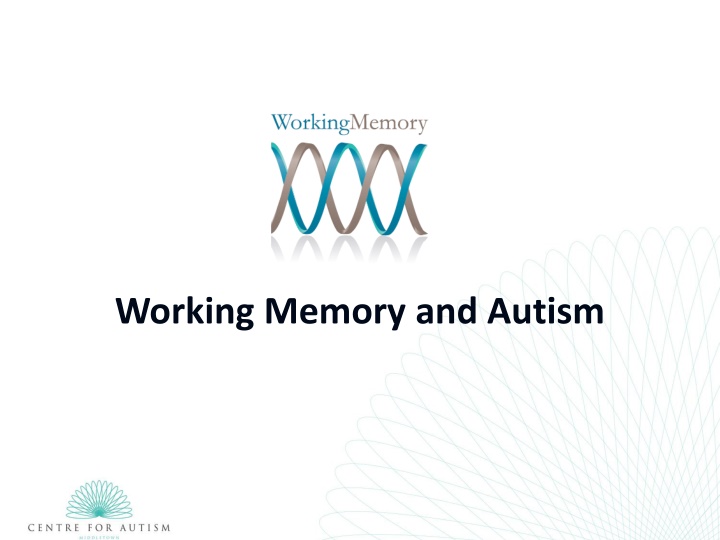 Working Memory Challenges in Autism Research