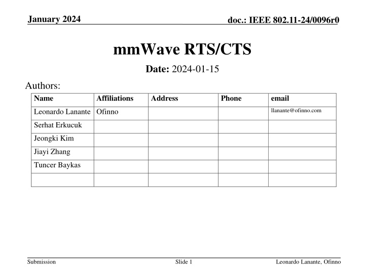 Leveraging Lower Bands for RTS/CTS Protection in_mmWave Technology