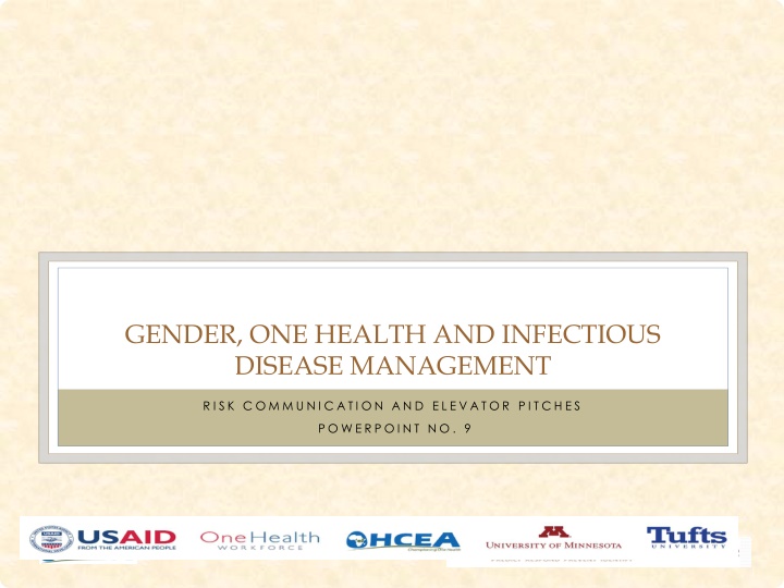 Risk Communication and Management in Health