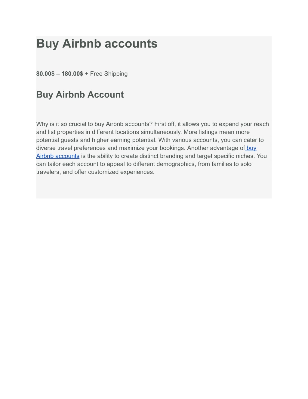 buy airbnb accounts l.w