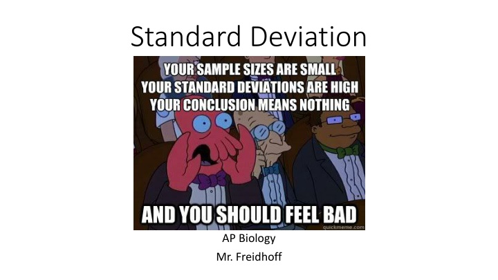 Standard Deviation in AP Biology