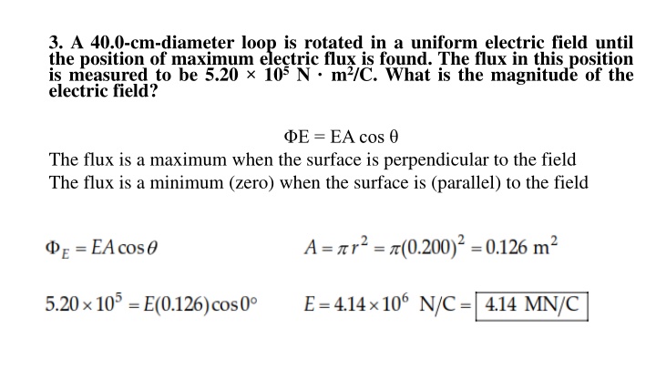 Electric Field and Flux Calculations in Different Geometries