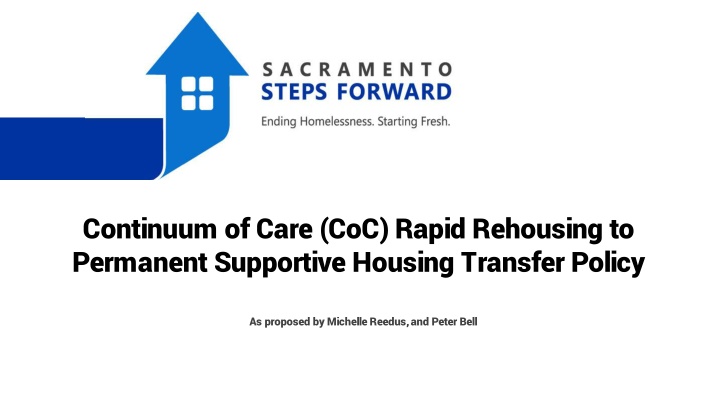 RRH to PSH Transfers in CoC: Policy Proposal & Guidelines