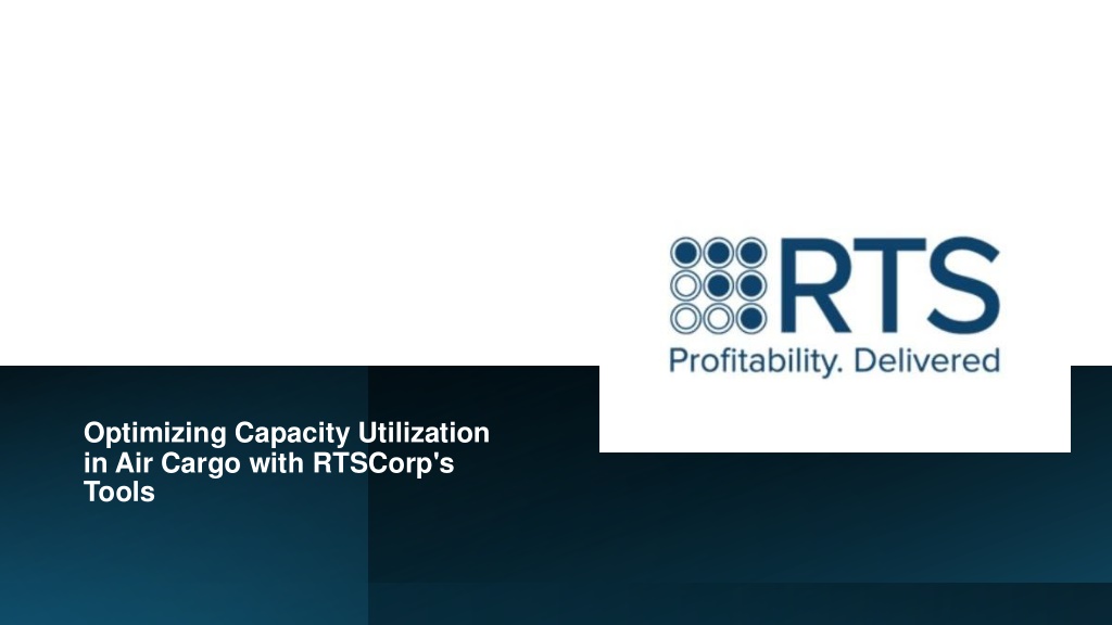 optimizing capacity utilization in air cargo with l.w