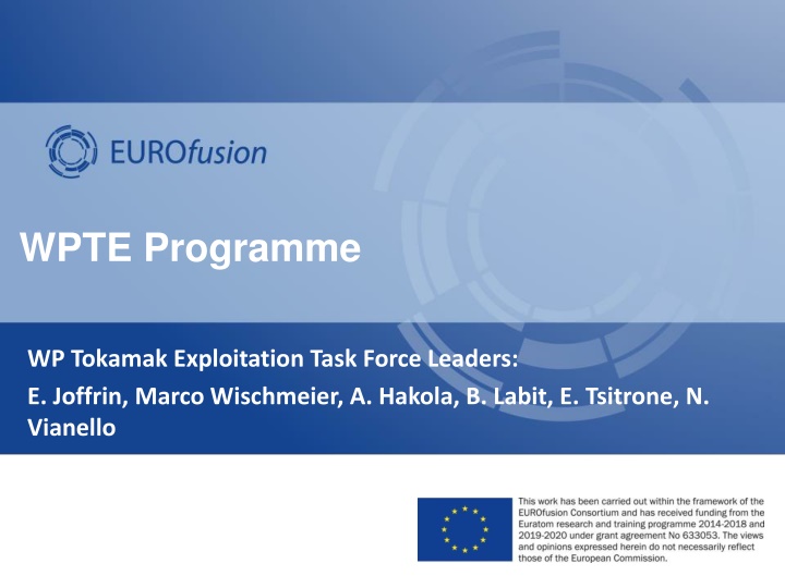 Exploitation Strategy for EUROfusion Tokamak Devices