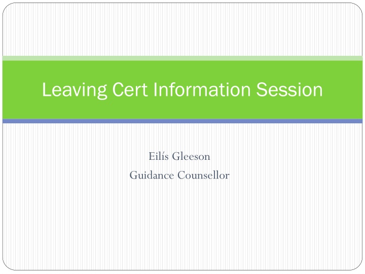 Post-Leaving Cert Options: Guidance and Opportunities