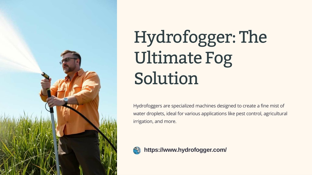 hydrofogger the ultimate fog solution l.w