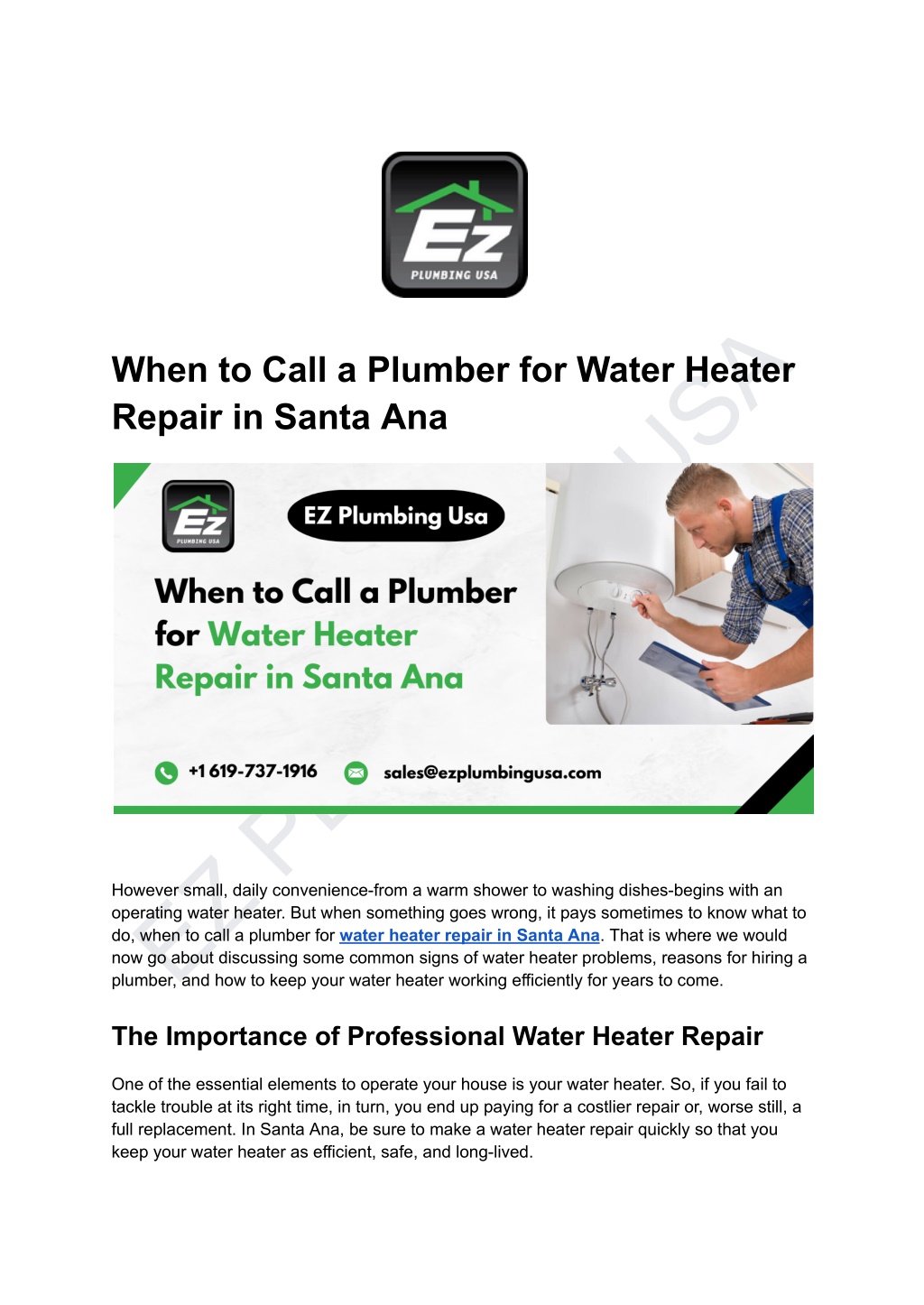 ez plumbing usa l.w