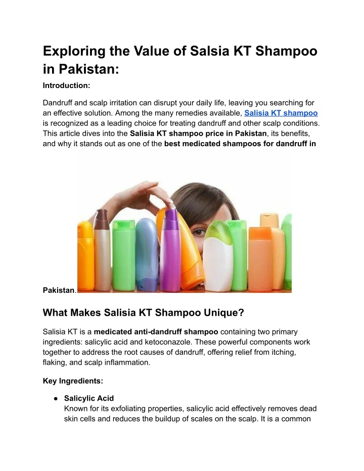 exploring the value of salsia kt shampoo n.w
