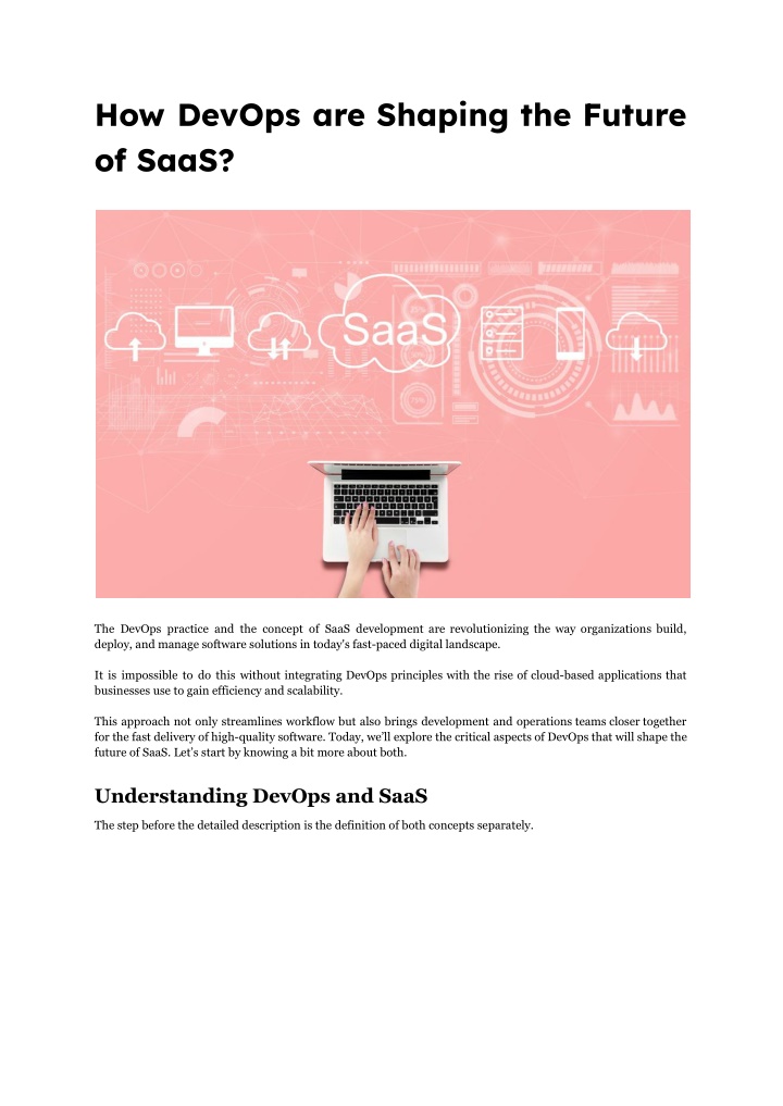 how devops are shaping the future of saas n.w