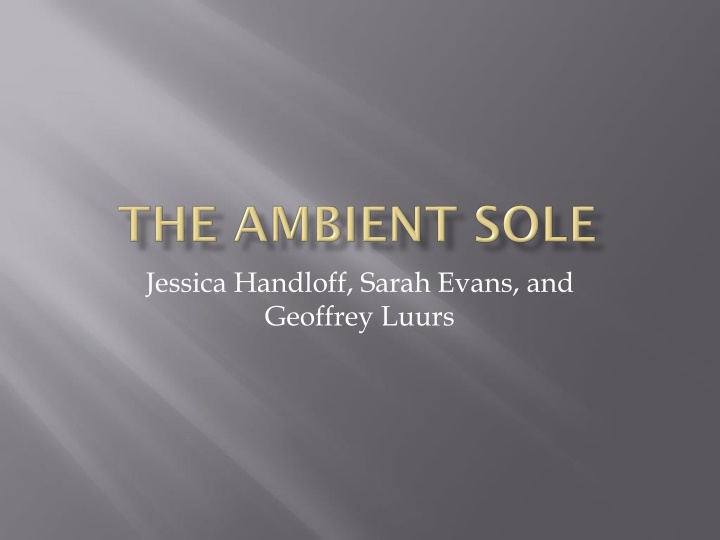 The Ambient Sole: Engaging with Sound in Everyday Spaces