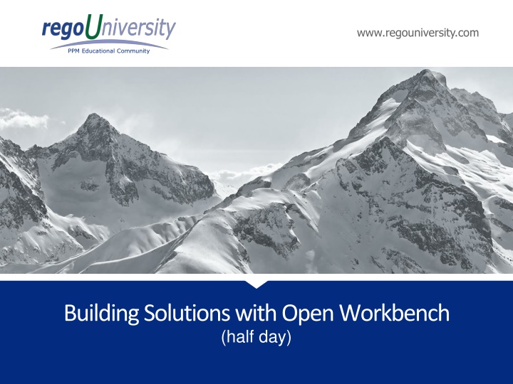 Advanced Functionality of Open Workbench Training Course