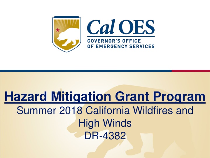 Mitigating California Wildfires: Hazard Mitigation Grant Program Overview