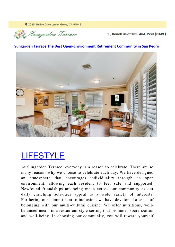 sungarden terrace the best open environment n.w