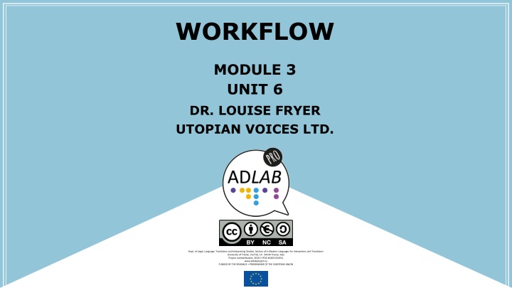 Accessible Descriptive Audio for Theater Performances Workflow