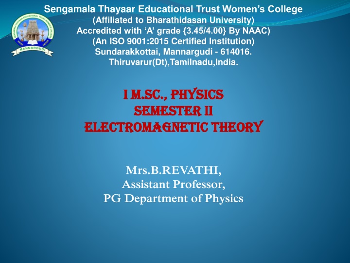 Electromagnetic Waves in Physics