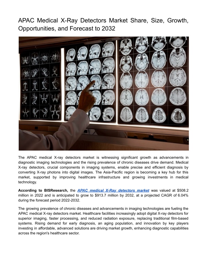 apac medical x ray detectors market share size n.w