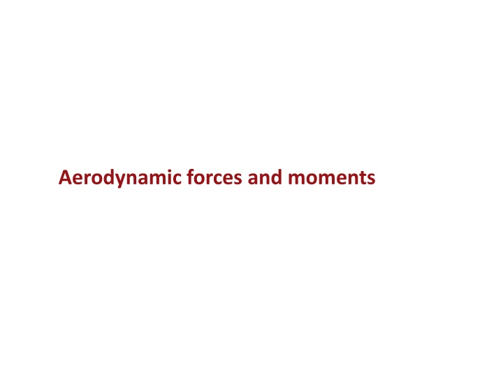Aerodynamic Forces and Moments in Fluid Dynamics