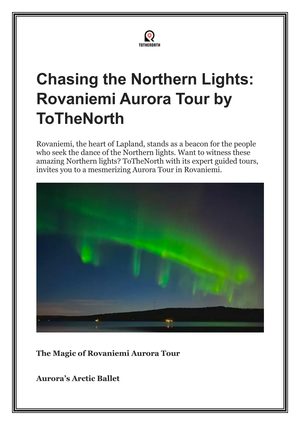 chasing the northern lights rovaniemi aurora tour l.w