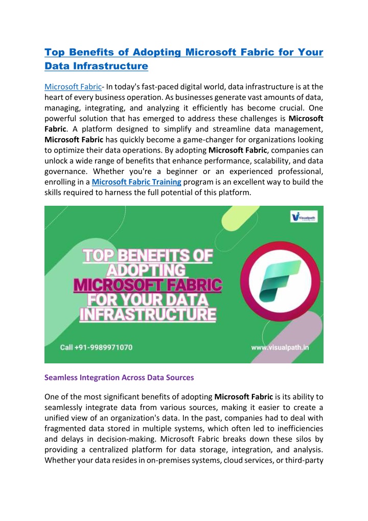 top benefits of adopting microsoft fabric n.w