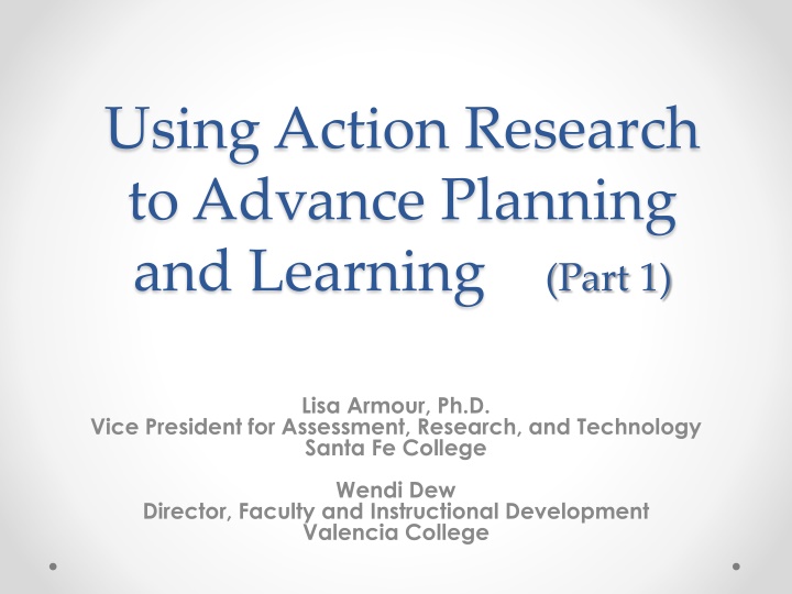 Enhancing Professional Development Through Action Research