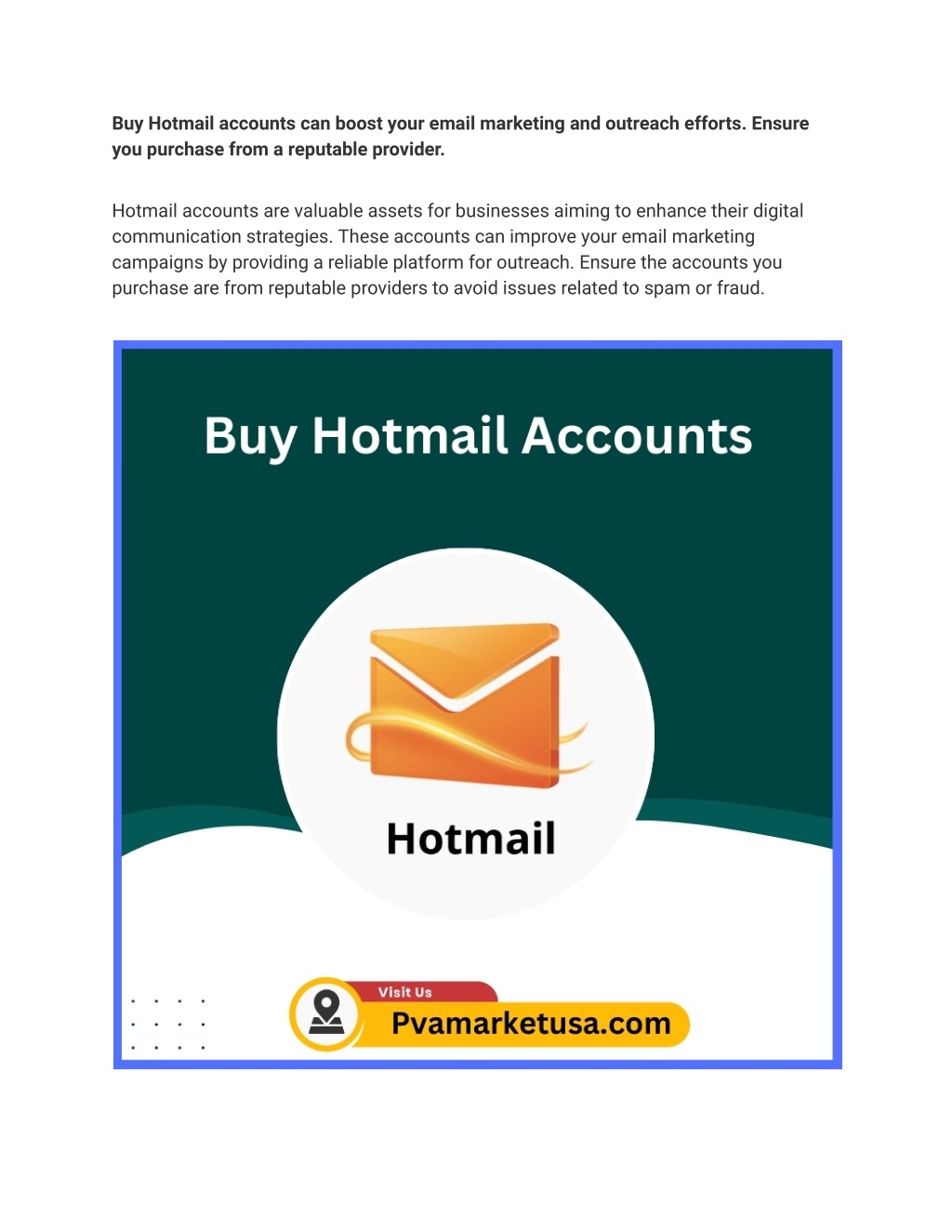 buy hotmail accounts can boost your email l.w