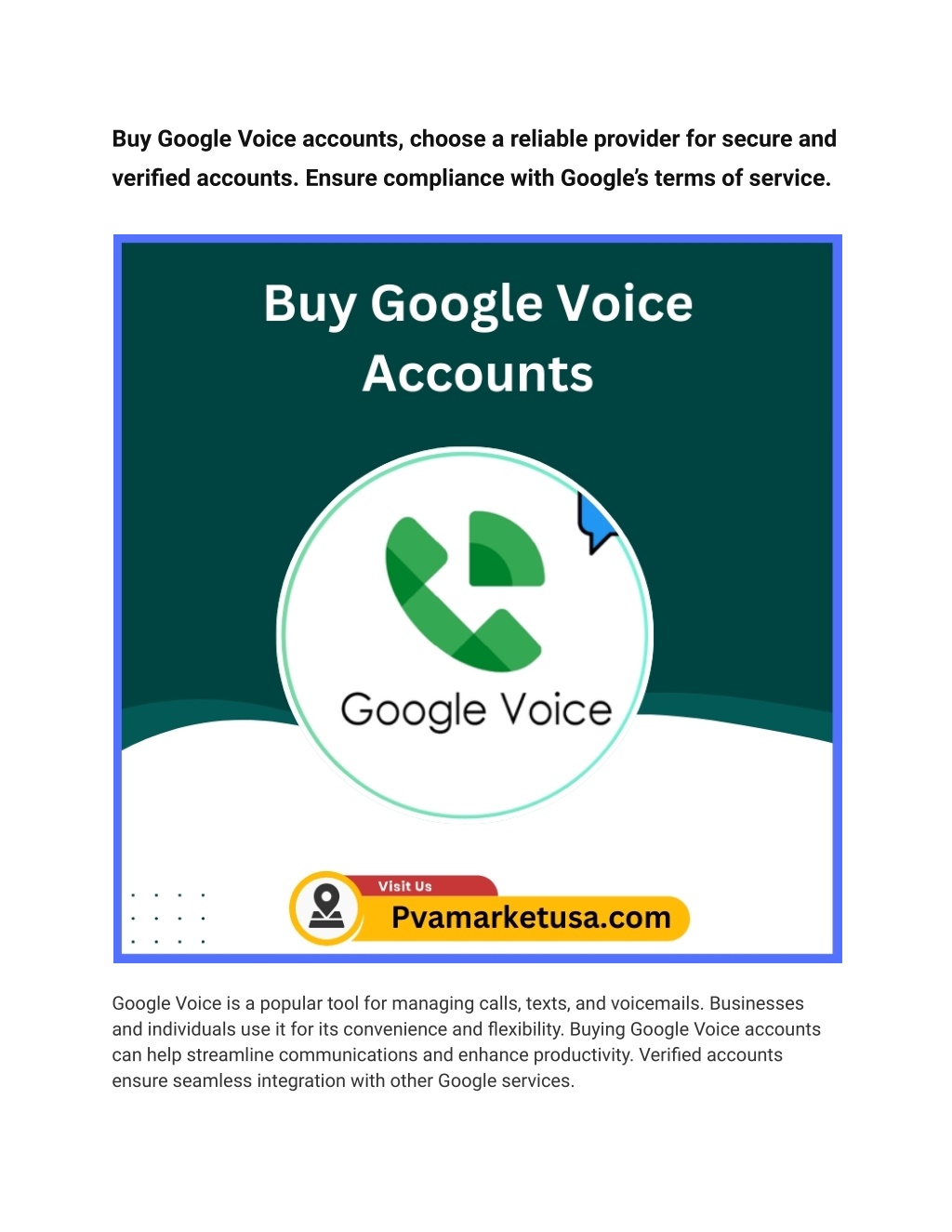 buy google voice accounts choose a reliable l.w