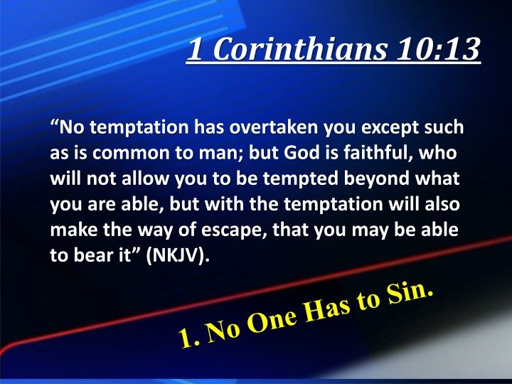 Overcoming Temptation with God's Faithfulness: 1 Corinthians 10:13