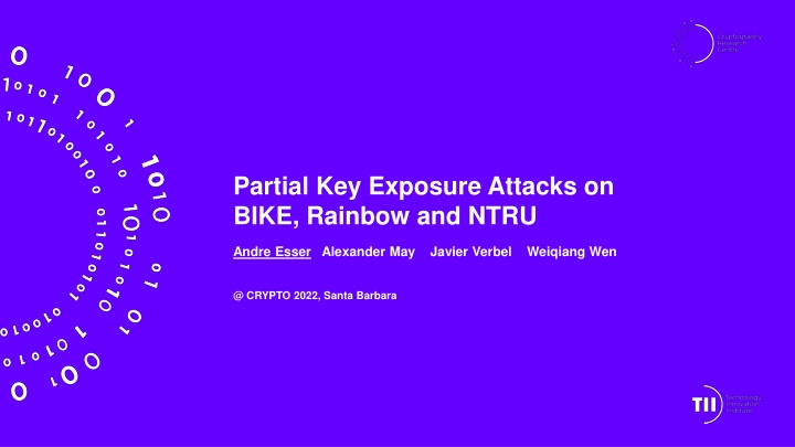 Partial Key Exposure Attacks on BIKE, Rainbow, and NTRU