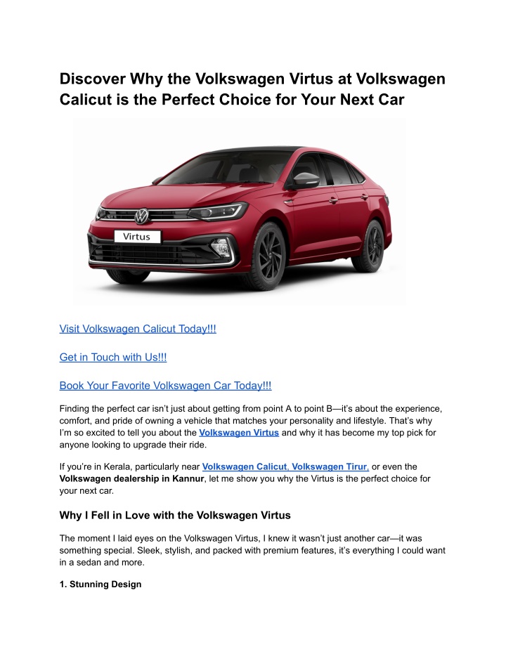 discover why the volkswagen virtus at volkswagen n.w
