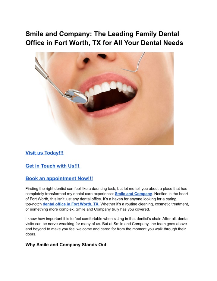 smile and company the leading family dental n.w