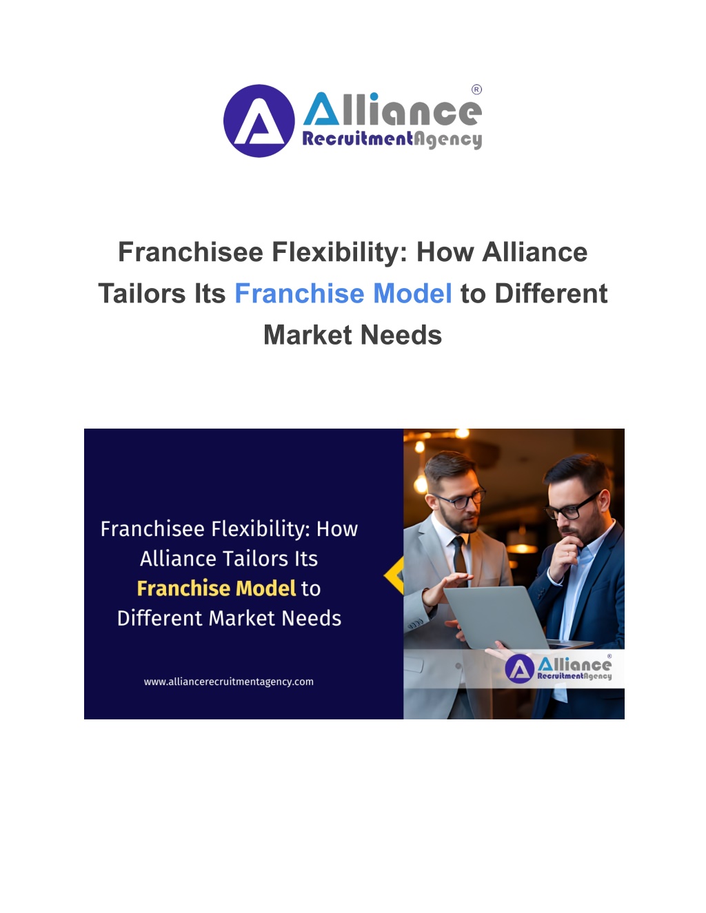 franchisee flexibility how alliance tailors l.w