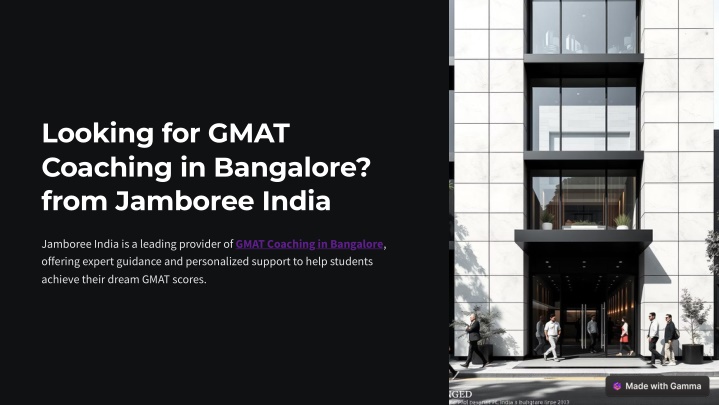 looking for gmat coaching in bangalore from n.w