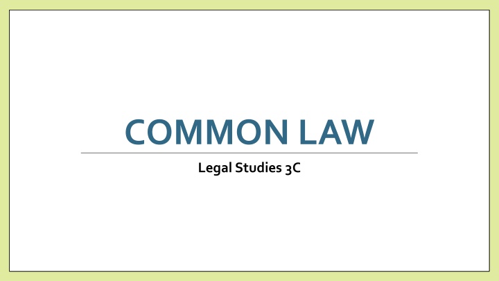 Overview of Legal System in Australia