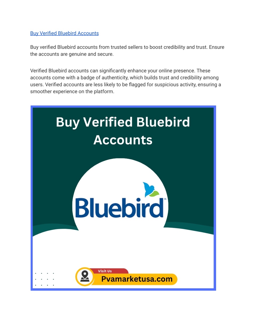 buy verified bluebird accounts l.w