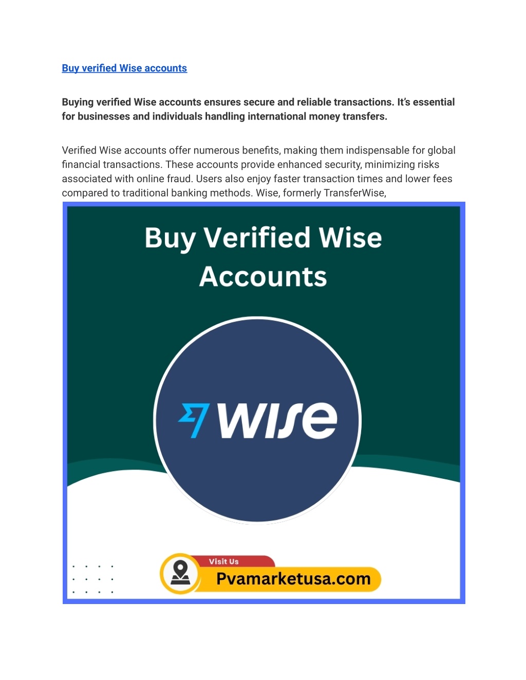 buy verified wise accounts l.w