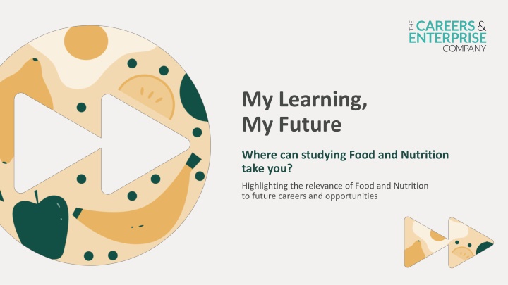 Career Paths in Food and Nutrition