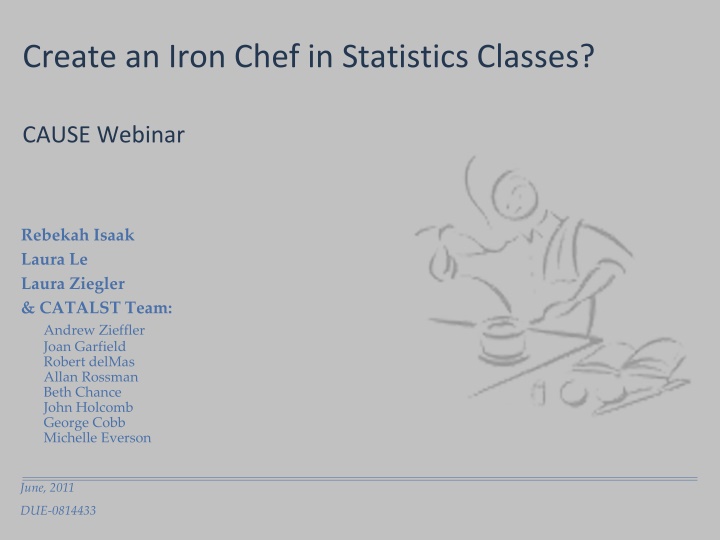 Creating an Iron Chef in Statistics Classes