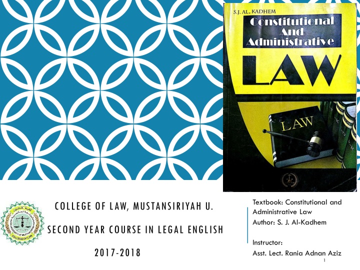 Constitutional and Administrative Law Course at College of Law, Mustansiriyah University