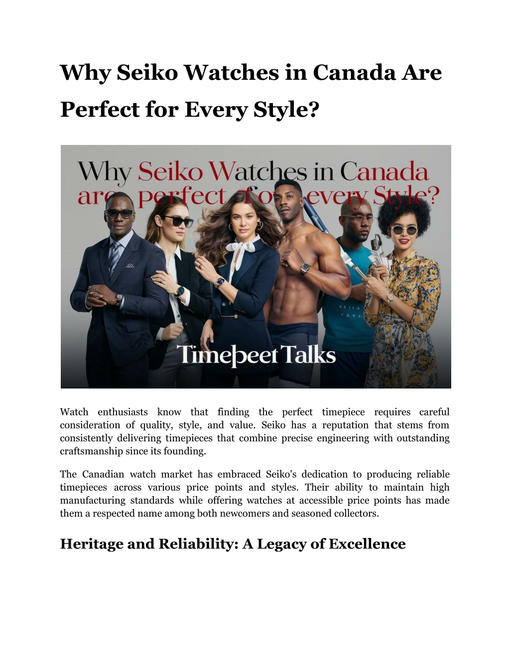 why seiko watches in canada are l.w