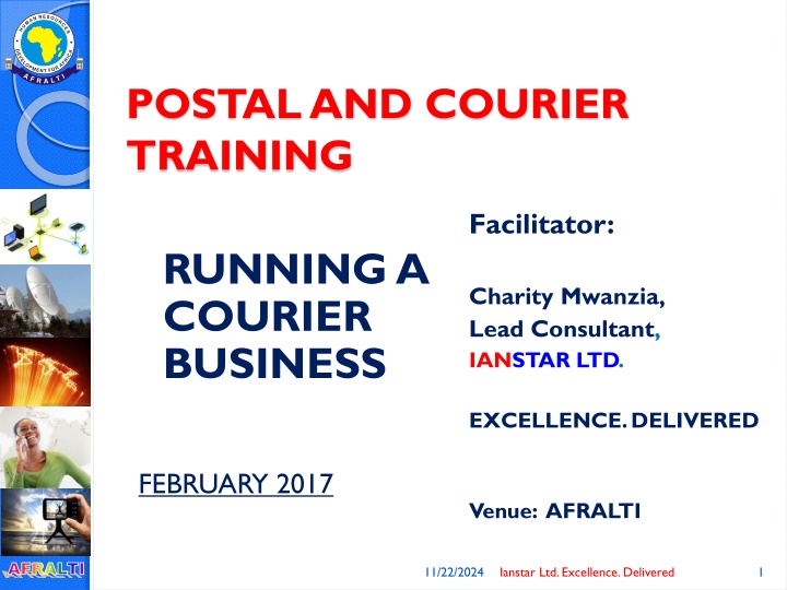 Courier Business Training Workshop at AFRALTI by Ianstar Ltd.