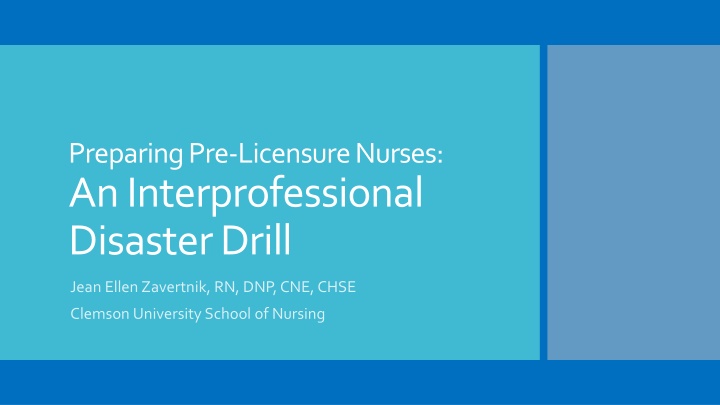 Enhancing Nursing Students' Understanding Through Disaster Drills