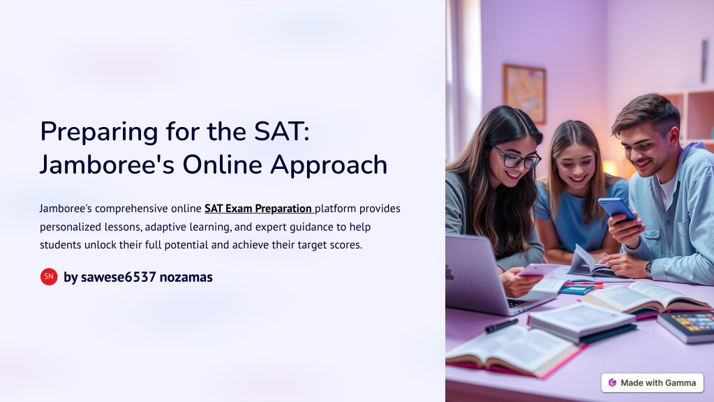 preparing for the sat jamboree s online approach l.w