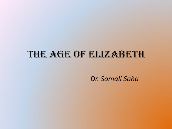 The Literary Legacy of Elizabethan Era: Poetry, Drama, and Shakespearean Masterpieces