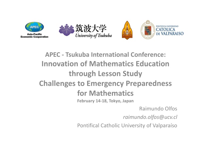Mathematics Education and Emergency Preparedness Lesson Study