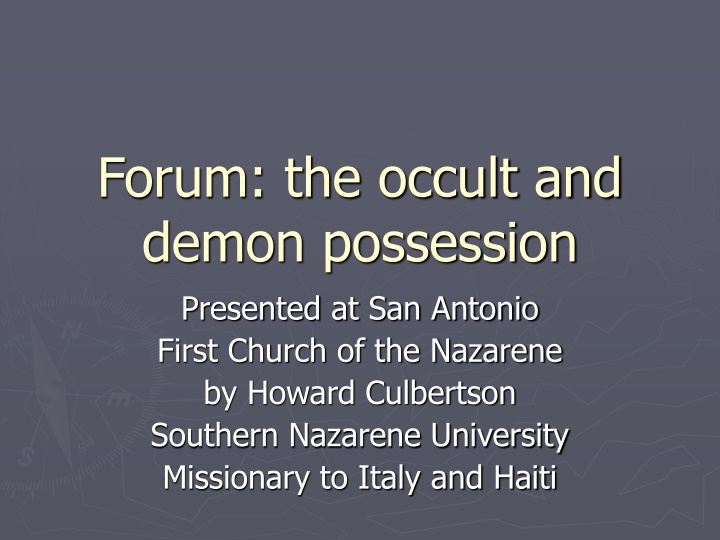 Demon Possession in Biblical Context