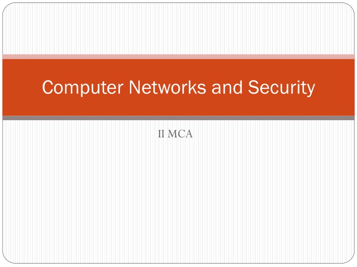 Network Security Principles and Techniques