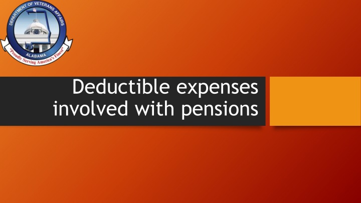 Deductible Expenses in Pensions for Veterans