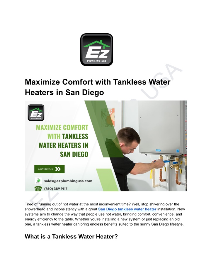 ez plumbing usa systems aim to change n.w