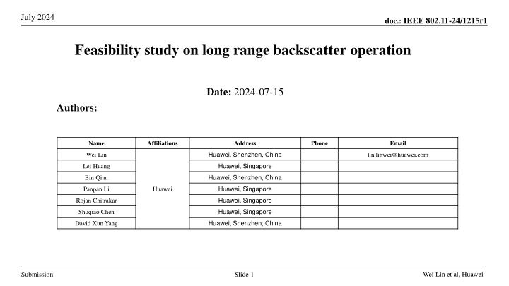 Feasibility Study on Long-Range Backscatter Operation for IEEE 802.11-24